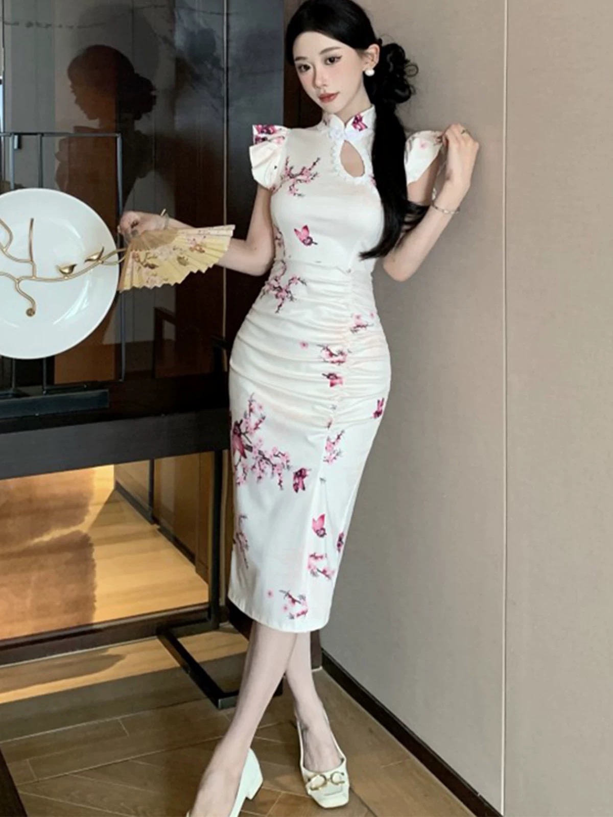 Petite don’t cross me qipao dress Q216 images